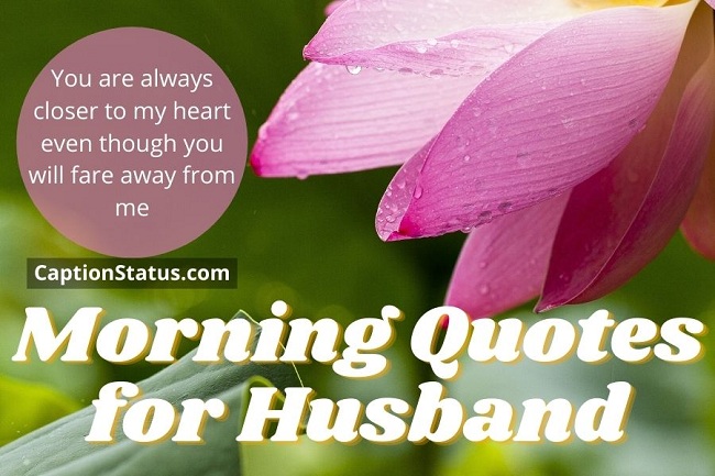 Morning Quotes for Husband